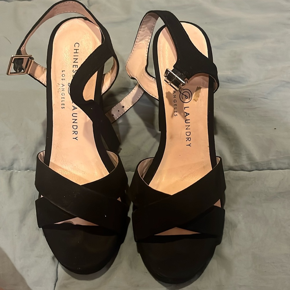 black heels